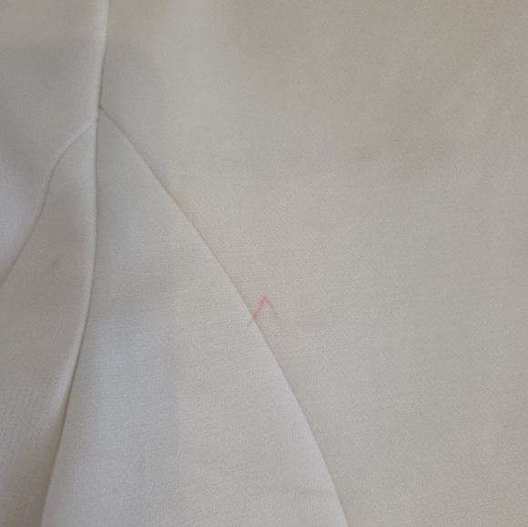 White House Black Market Contrast Studio Blazer Ecru Black Trim NWT Size 2 - Picture 12 of 12